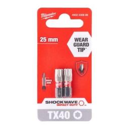 Біти Milwaukee Shockwave, TX40х25мм, набір 2шт