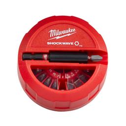 Біти Milwaukee Shockwave, сталь, кейс, набір 15шт