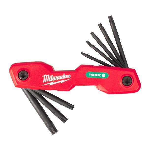 Ключі шестигранні Milwaukee, 118мм, HEX1.5-8мм, складаються в корпус, набір 8шт
