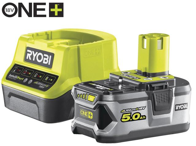 Набір акумулятора та зарядного пристрою Ryobi ONE+ RC18120-150 18В 1х5А·год ЗП 2А