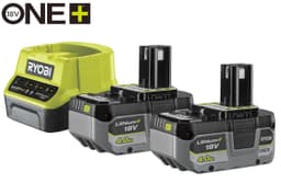Набір акумулятора та зарядного пристрою Ryobi ONE+ RC18120-240X 18В 2х4А·год ЗП 2А