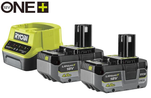 Набір акумулятора та зарядного пристрою Ryobi ONE+ RC18120-240X 18В 2х4А·год ЗП 2А