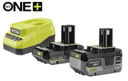 Набір акумулятора та зарядного пристрою Ryobi ONE+ RC18120A-242X 18В 1х2А·год 1х4А·год ЗП 2А