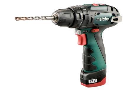 Шурупокрут-дриль ударний акумуляторний Metabo PowerMaxx SB 10.8В 2x2А·год 17·34Нм 0-360·0-1400об·хв кейс 1.1кг