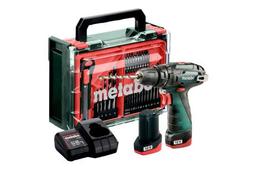 Шурупокрут-дриль ударний акумуляторний Metabo PowerMaxx SB Basic 12В 2x2А·год 17·34Нм 0-360·0-1400об·хв кейс 1.01кг