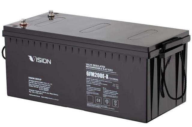 Акумуляторна батарея Vision FM, 12В, 200А•год, AGM