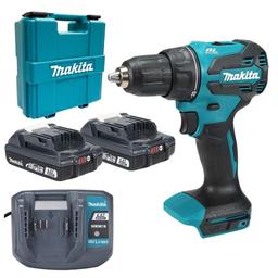 Шурупокрут-дриль акумуляторний Makita DDF490WV 18В 1х2А·год 27·65Нм 0-500·0-1900об/хв кейс 1.4кг
