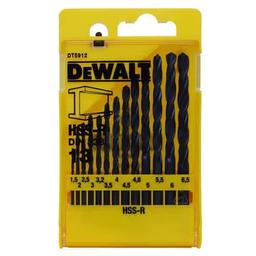 Набір свердел по металу DeWalt HSS-R, 1.5-6.5мм, кейс, 13шт