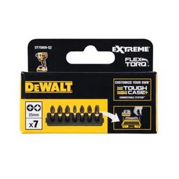 Біти DeWalt FlexTorq 25мм Рh1 Рh2 Pz1 Pz2 Pz3 набір 7шт