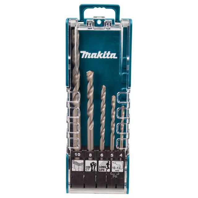 Набір свердел по бетону Makita E-11536, 4-10мм, кейс, 5шт
