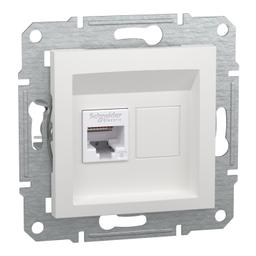 Розетка комп'ютерна rj45 Schneider Electric, Asfora (білий, без рамки)