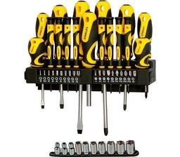 Викрутки Stanley 20 біт, SL,PH,Torx,H, 10 торцевих головок, набір 47шт
