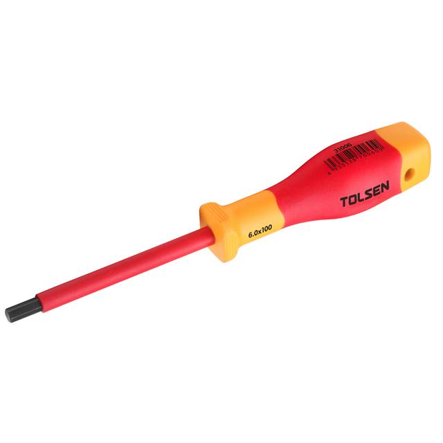 Викрутка Tolsen Premium шестигранна, діелектрична, H6х100мм