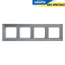 Рамка 4-постова Jung Eco Profi DECO EPD484AL, алюміній