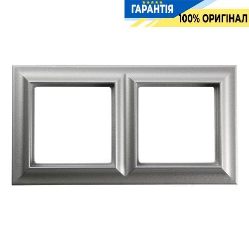 Рамка 2-постова Jung Eco Profi STANDART EPS482AL, алюміній