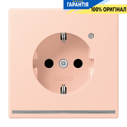 Розетка з заземленням та LED підсвіткою JUNG LC1520-OLNW234 пружинний затиск l’ocre rouge clair (32112)