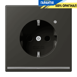Розетка з заземленням та LED підсвіткою, пружинний зажим JUNG LC1520-OLNW259 ombre naturelle 59