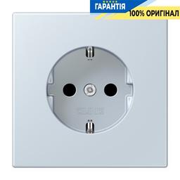Розетка з заземленням 250V 16A зі шторками гвинтовий затиск JUNG LC1521KI209 outremer pâle