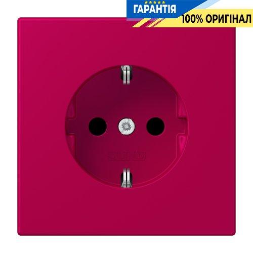 Розетка з заземленням 250V 16A зі шторками гвинтовий затиск JUNG LC1521KI230 rouge rubia (32101)