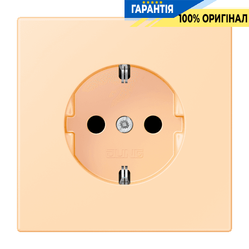 Розетка з заземленням 250V 16A з пружинним затискачем JUNG LC1520223 ocre