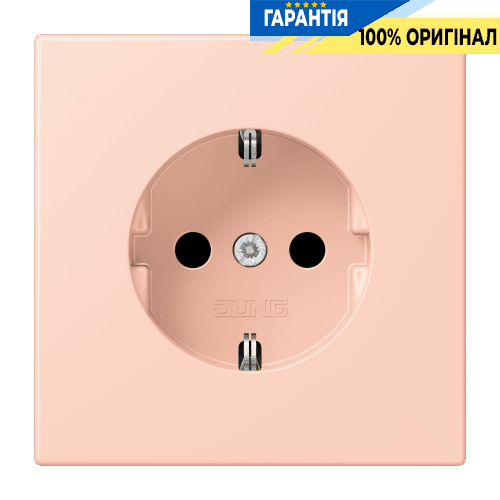 Розетка з заземленням 250V 16A з пружинним затиском JUNG LC1520234 l’ocre rouge clair (32112)