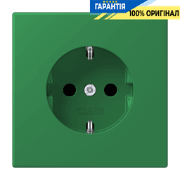 Розетка з заземленням 250V 16A гвинтовий затиск JUNG LC1521219 vert foncé (32050)