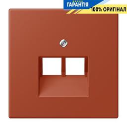 Накладка для 2-ї комп’ютерної розетки UAE JUNG LC969-2UA232 колір l'ocre rouge (32110)