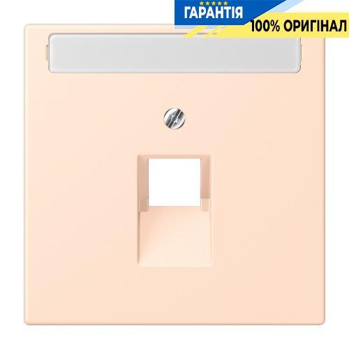 Накладка для комп’ютерної розетки UAE з полем для напису JUNG LC969-1NAUA228 rose pâle