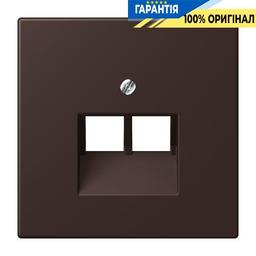 Накладка для 2-ї комп’ютерної розетки UAE JUNG LC969-2UA252 колір terre d‘ombre brûlée 59