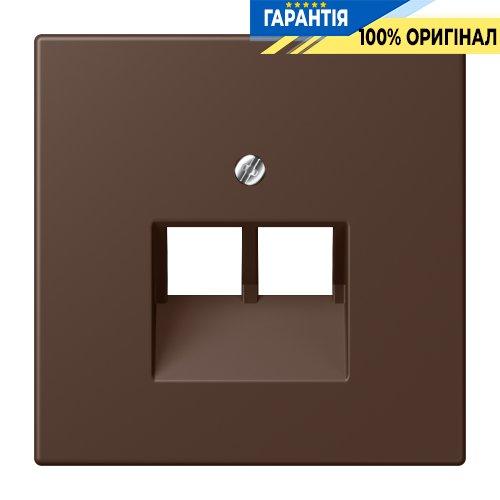 Накладка для 2-ї комп’ютерної розетки UAE JUNG LC969-2UA239 колір terre d’ombre brûlée 31