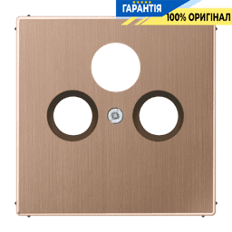 Накладка для роз'єму SAT-TV Jung BRG2990SAT матова бронза, сумісна з системами супутникового телебачення