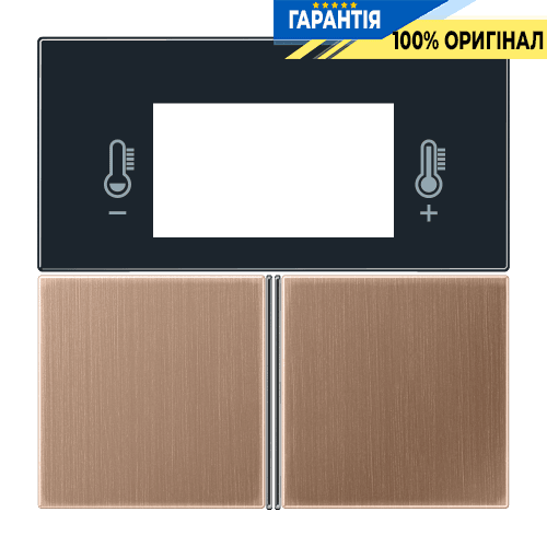 Комплект кнопок для термостата Jung 4093 KNX BRG4093TSA матова бронза