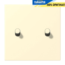 Накладка 1-позиційна для вимикача з 2 тумблерами циліндр JUNG LC12-5R0201 blanc (32001)