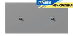 Накладка 2-позиційна для вимикача з 2 тумблерами «циліндр» горизонтальна JUNG LC12-200R0203 gris 31