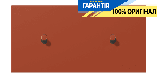 Накладка 2-позиційна для вимикача з двома тумблерами «циліндр» горизонтальна JUNG LC12-200R0232 l'ocre rouge (32110)