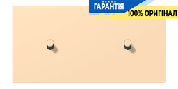 Накладка 2-позиційна для вимикача з двома тумблерами «циліндр» горизонтальна JUNG LC12-200R0223 ocre (32060)