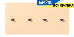 Накладка 2-полюсна для вимикача з 4 тумблерами «циліндр» горизонтальна JUNG LC12-250R0223 ocre