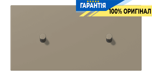 Накладка 2-позиційна для вимикача з двома тумблерами «циліндр» горизонтальна JUNG LC12-200R0242 ombre naturelle moyenne (32141)