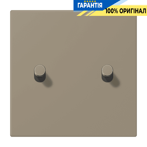 Накладка 1-позиційна для вимикача з 2 тумблерами циліндр JUNG LC12-5R0242 ombre naturelle moyenne (32141)