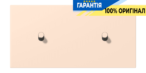 Накладка 2-позиційна для вимикача з 2 тумблерами «циліндр» горизонтальна JUNG LC12-200R0226 помаранчевий pâle