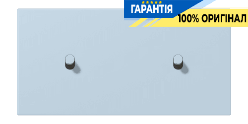 Накладка 2-позиційна для вимикача з 2 тумблерами «циліндр» горизонтальна JUNG LC12-200R0208 outremer clair (32022)