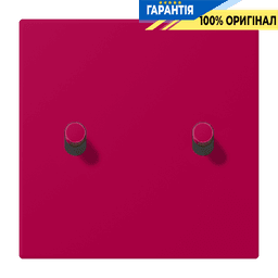 Накладка 1-полюсна для вимикача з 2 тумблерами «циліндр» JUNG LC12-5R0230 rouge rubia (32101)