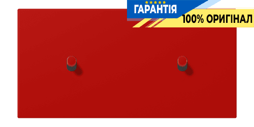 Накладка 2-позиційна для вимикача з двома тумблерами «циліндр» горизонтальна JUNG LC12-200R0227 rouge vermillon 31