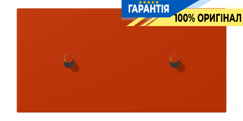 Накладка 2-позиційна для вимикача з двома тумблерами «циліндр» горизонтальна JUNG LC12-200R0244 rouge vermillon 59