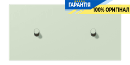 Накладка 2-позиційна для вимикача з двома тумблерами «циліндр» горизонтальна JUNG LC12-200R0218 vert anglais pâle