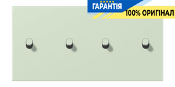 Накладка 2-полюсна для вимикача з 4 тумблерами «циліндр» горизонтальна JUNG LC12-250R0218 vert anglais pâle