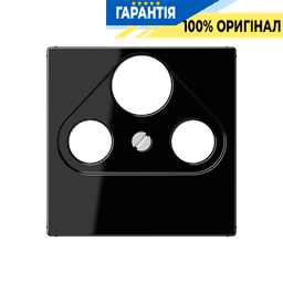 Панель розетки TV+R+SAT JUNG A561PLSATSW чорний, комбінована для телевізійних та супутникових сигналів