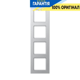 Рамка 4-постова JUNG A-Creation AC584AL з дюропласту, лакований алюміній