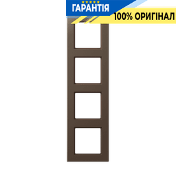 Рамка 4-постова JUNG A-Creation AC584MO дюропласт лакований мокко