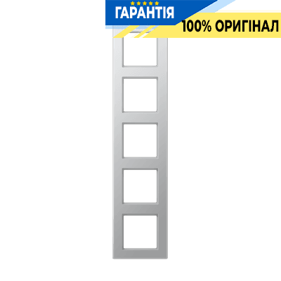 Рамка 5-постова JUNG A-Creation AC585AL дюропласт лакований алюміній